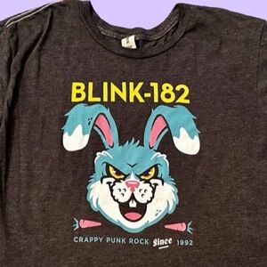 Blink-182 Bunny Crop Top. Size Large